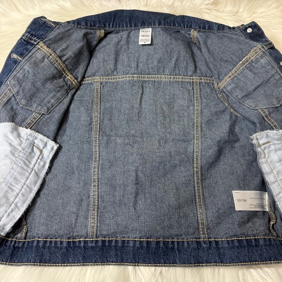Carter’s Kid Denim Jacket Size 10/10A *New With Tags* - Picture 13 of 16